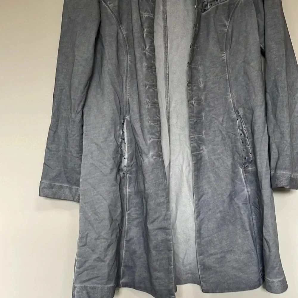 Soft‎ Surroundings Gray Women’s Cardigan Jacket Size Medium Med M - Picture 4 of 8